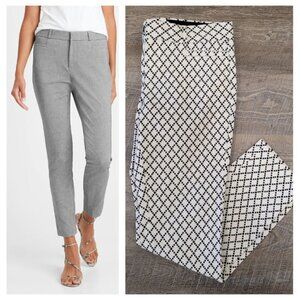 BANANA REPUBLIC | Sloan Pant White Patterned | Sz. 2